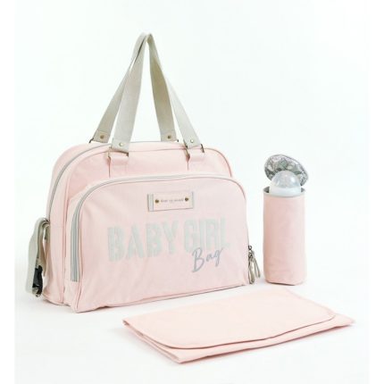 Τσάντα Αλλαξιέρα BoB Paris Tote Bag Simply Vintage Baby Girl Pink - Baby on Board Paris