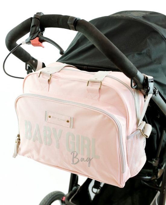 Τσάντα Αλλαξιέρα BoB Paris Tote Bag Simply Vintage Baby Girl Pink - Baby on Board Paris