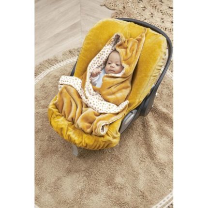 Meyco Fleece Wrap Για Το Κάθισμα Αυτοκινήτου Cheetah Honey Gold