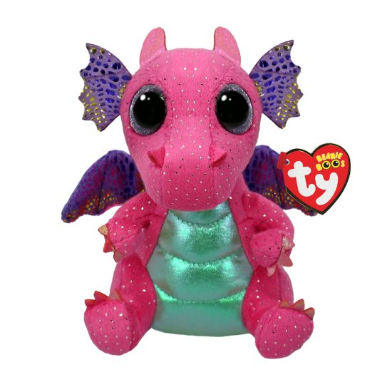 TY Beanie Boos Spitfire Χνουδωτός Δράκος Ροζ 15εκ 0m+, As Company