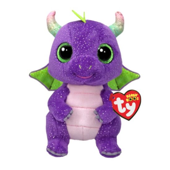 TY Beanie Boos Daphne Χνουδωτός Δράκος Μωβ 15εκ 0m+, As Company