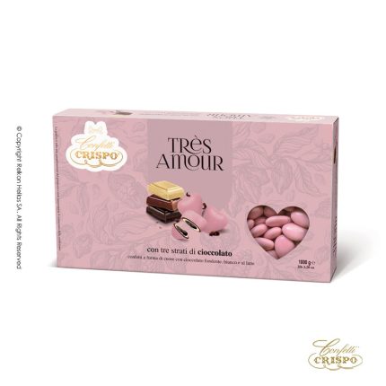 Κουφέτα Crispo Tres Amour Καρδιά Pink 1kg