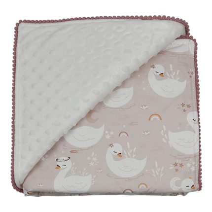 Κουβέρτα Minky Swan (90x90cm) 3143, Bebe Stars