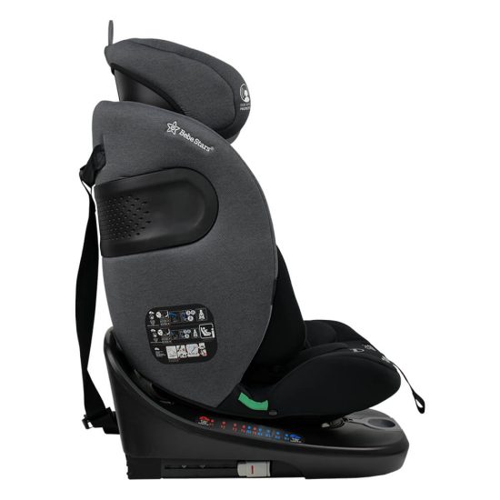 Κάθισμα Αυτοκινήτου Supreme i-Size 360° Steel Grey Isofix 40-150cm(0-36kg) 905-186, Bebe Stars