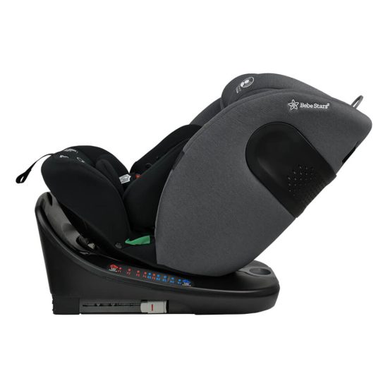 Κάθισμα Αυτοκινήτου Supreme i-Size 360° Steel Grey Isofix 40-150cm(0-36kg) 905-186, Bebe Stars