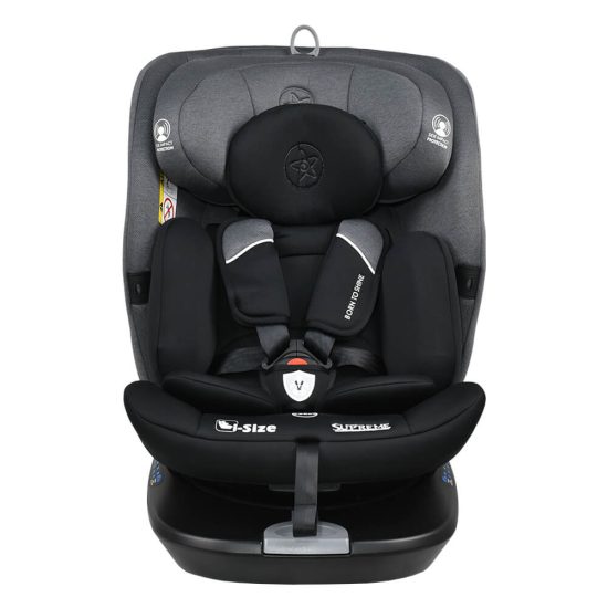 Κάθισμα Αυτοκινήτου Supreme i-Size 360° Steel Grey Isofix 40-150cm(0-36kg) 905-186, Bebe Stars