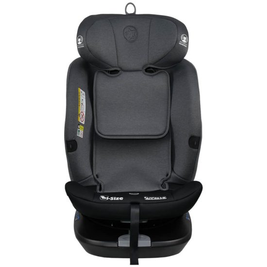 Κάθισμα Αυτοκινήτου Supreme i-Size 360° Steel Grey Isofix 40-150cm(0-36kg) 905-186, Bebe Stars