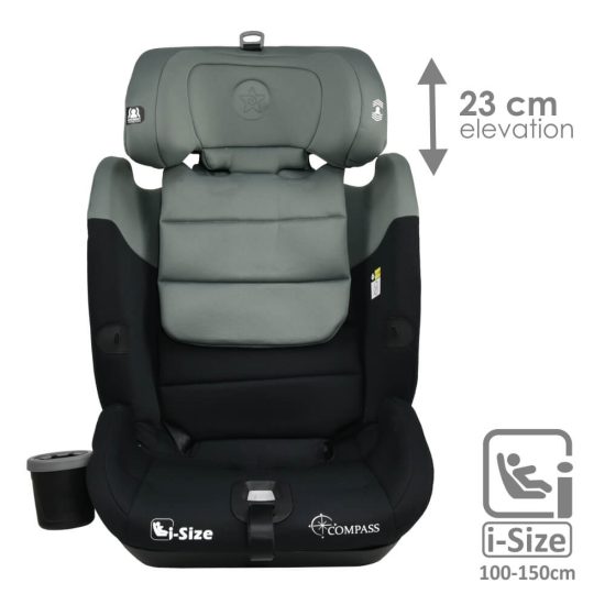 Κάθισμα Αυτοκινήτου Compass Isofix i-Size Olive 76-150cm (9-36kg) 935-176 - Bebe Stars