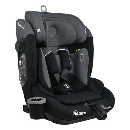 Κάθισμα Αυτοκινήτου Compass Isofix i-Size Steel Grey 76-150cm (9-36kg) 935-186 - Bebe Stars