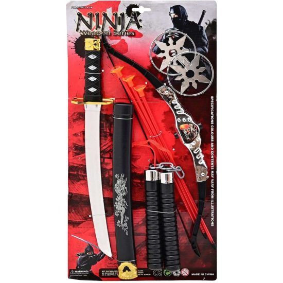 Καρτέλα Ninja 50cm Τόξο-Σπαθί-Αξεσουάρ 8405 3+ - Martin Toy