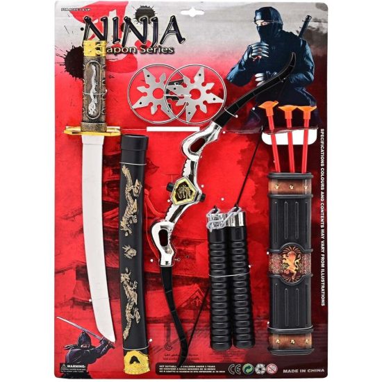 Καρτέλα Ninja 50cm Τόξο, Σπαθί και Αξεσουάρ 8417 3+ - Martin Toy