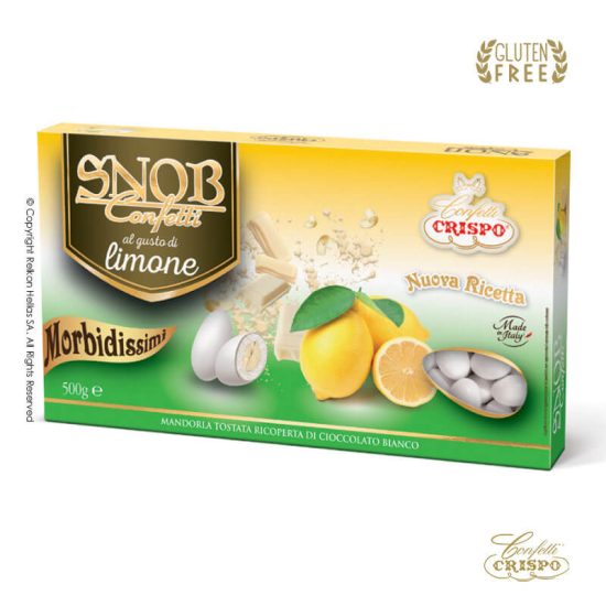 Κουφέτα Crispo Snob Λεμόνι Λευκό 500g