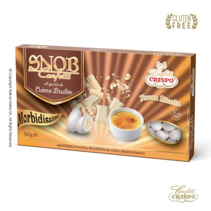 Κουφέτα Crispo Snob Creme-Brulee Λευκό 500g