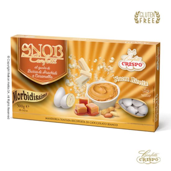 Κουφέτα Crispo Snob Caramello Λευκό 500g