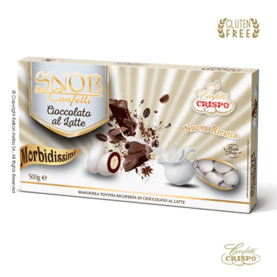 Κουφέτα Crispo Snob Choco Latte Λευκό 500g