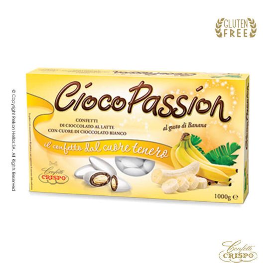 Κουφέτα Crispo Ciocopassion Banana Λευκό 1kg